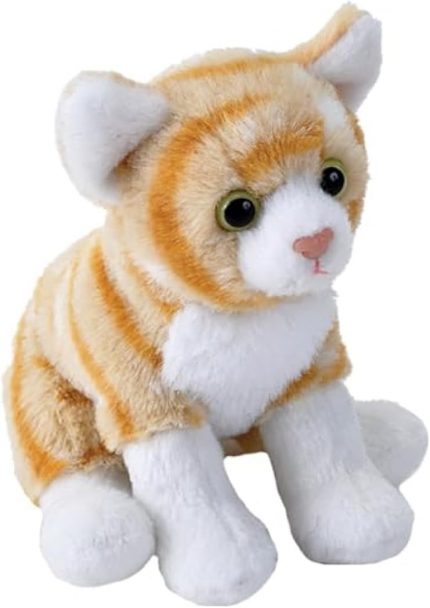 Eco-Friendly Orange Tabby Cat Plush – 5" Pocket Size